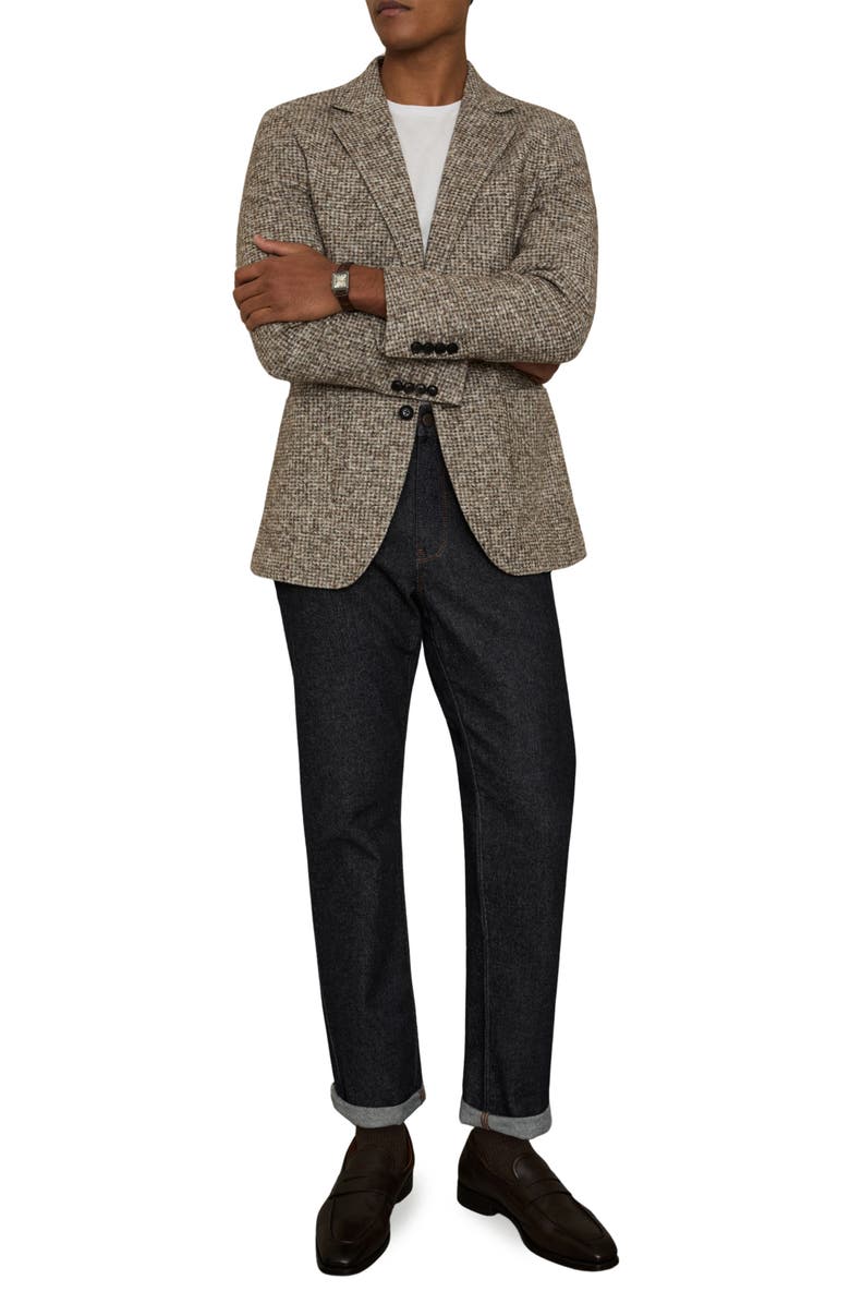 Reiss Bishopsgate Straight Leg Jeans, Alternate, color, Raw Indigo