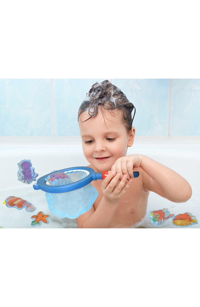 Buddy & Barney Bath Time Fishing Fun, Color Changing Animal Sticker Kids 12mo+, Alternate, color, Multicolored