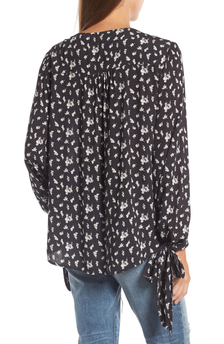 Hinge Tie Sleeve Top, Alternate, color,