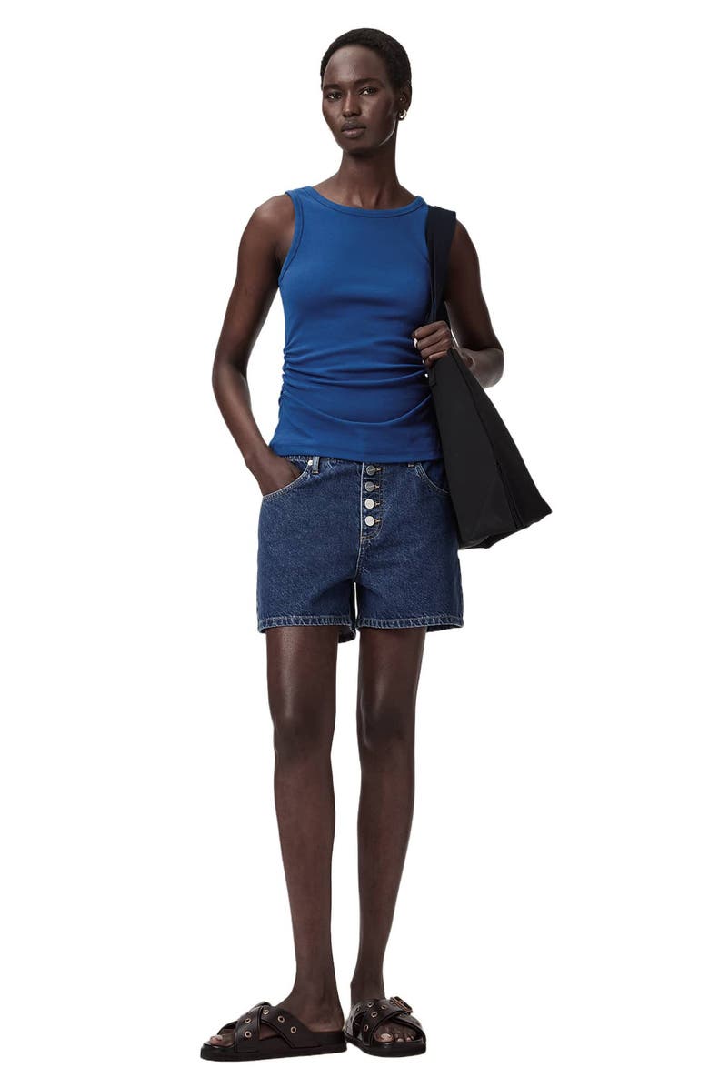 AllSaints Katarina Side Ruched Top, Alternate, color, 