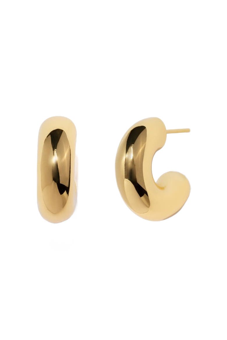 Naomi Chunky Hoop Earrings, Main, color, Gold