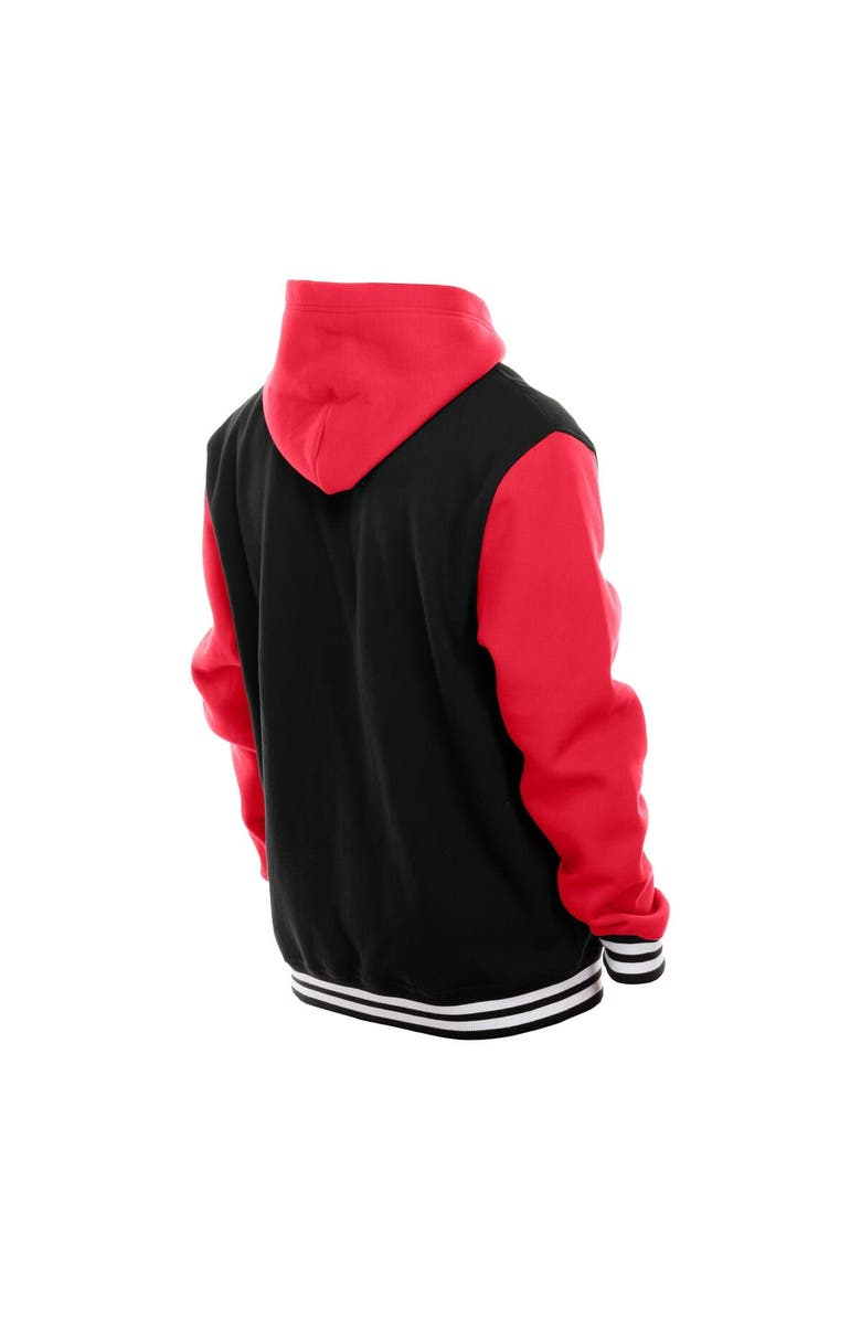 New Era Men
s New Era Black/Red Detroit Red Wings Full-Snap Fleece Hoodie Jacket, Alternate, color, Black