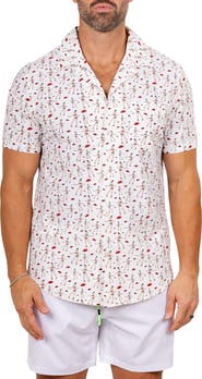 Maceoo Marthy White Camp Shirt