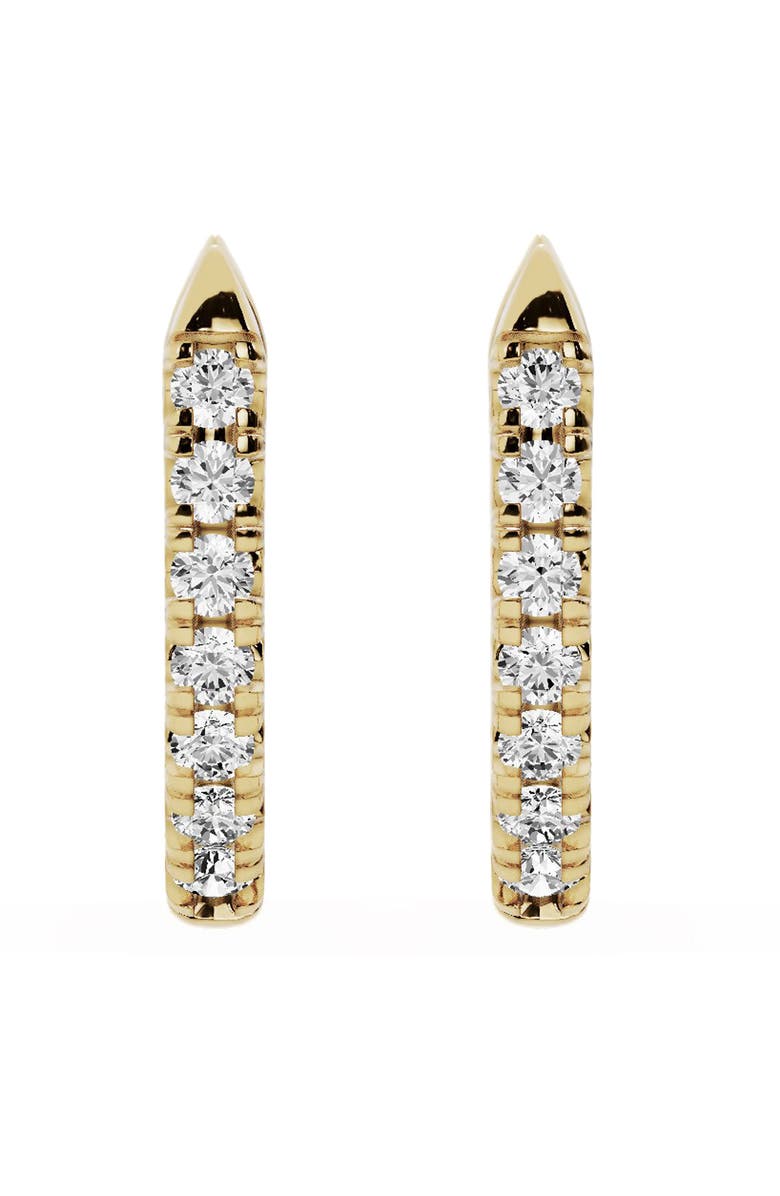 Jennifer Fisher 18K Gold Lab Created Diamond Hoop Earrings - 0.39 ctw, Alternate, color, 