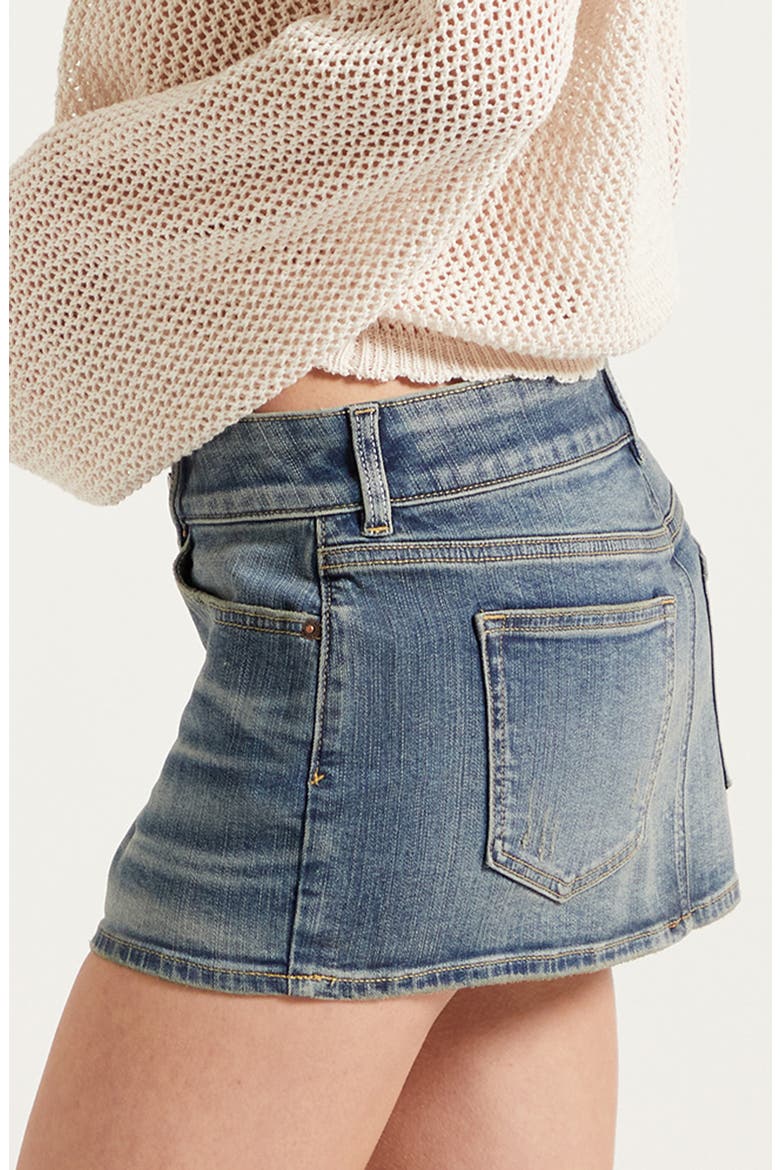 Piper Micro Miniskirt, Alternate, color, MEDIUM INDIGO