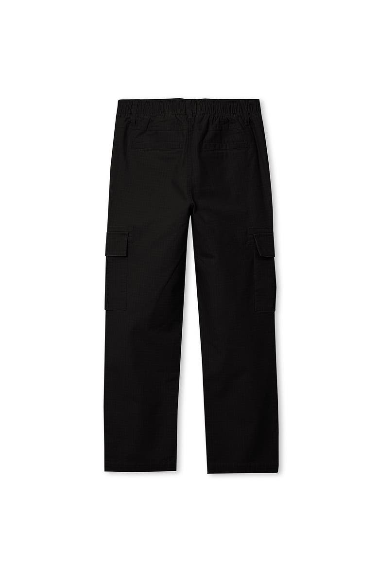Boys Iron Knee Woven Cargo Pants, Alternate, color, Black