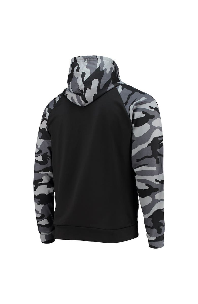 FOCO Men's FOCO Black Tampa Bay Buccaneers Camo Raglan Pullover Hoodie, Alternate, color, 