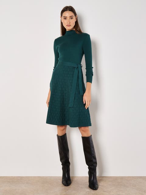 Rib & Brick High Knitted Dress
