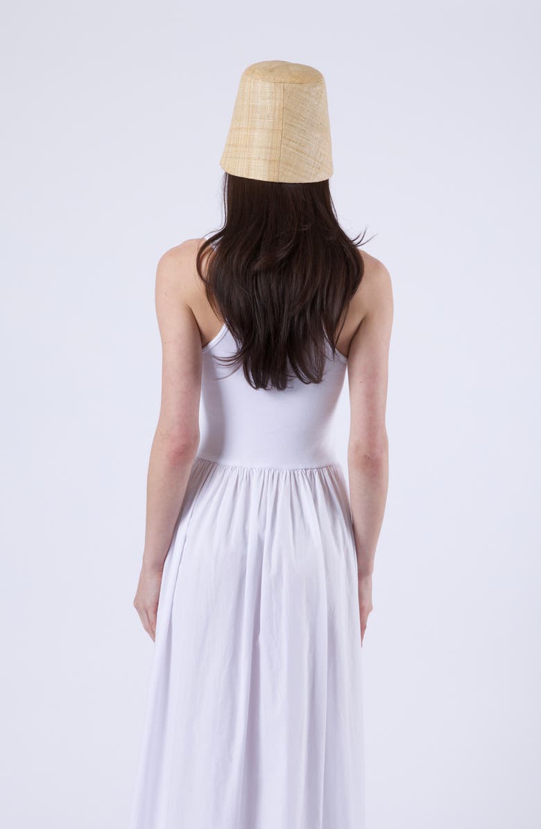 Eugenia Kim Ella Raffia Packable UPF 50+ Bucket Hat, Alternate, color, Natural