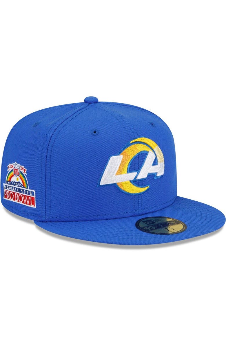 New Era Men's New Era Royal Los Angeles Rams Patch Up 1998 Pro Bowl 59FIFTY Fitted Hat, Main, color, Royal