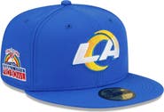 New Era Men's New Era Royal Los Angeles Rams Patch Up 1998 Pro Bowl 59FIFTY Fitted Hat