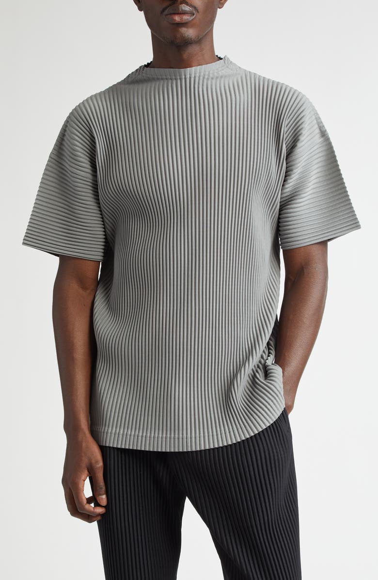 Homme Plissé Issey Miyake MC May Pleated T-Shirt, Main, color, 