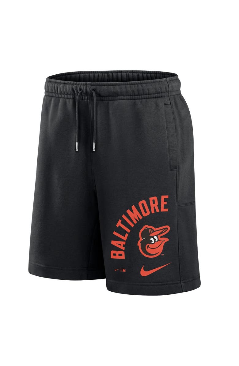 Nike Men's Nike Black Baltimore Orioles Arched Kicker Shorts, Alternate, color, Black