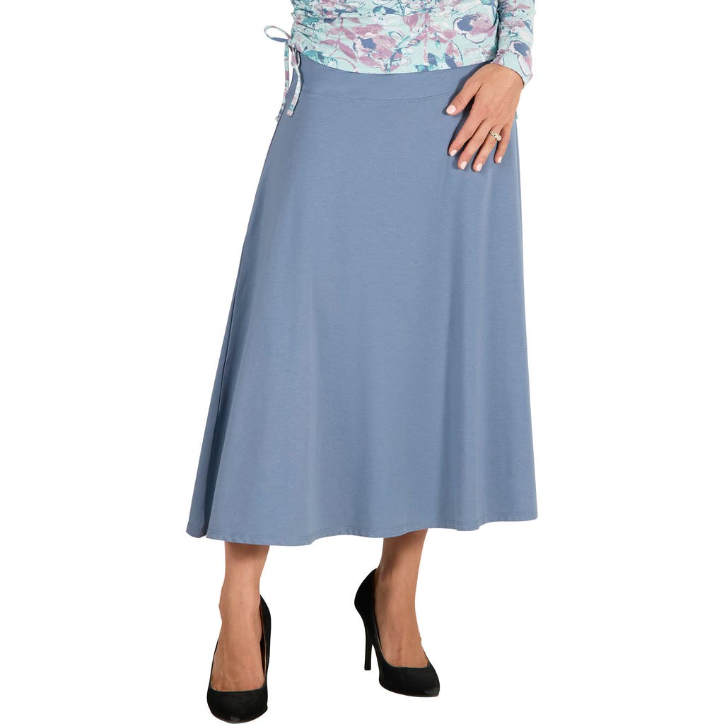 Uv Skinz A-line Upf Midi Skirt In Multi