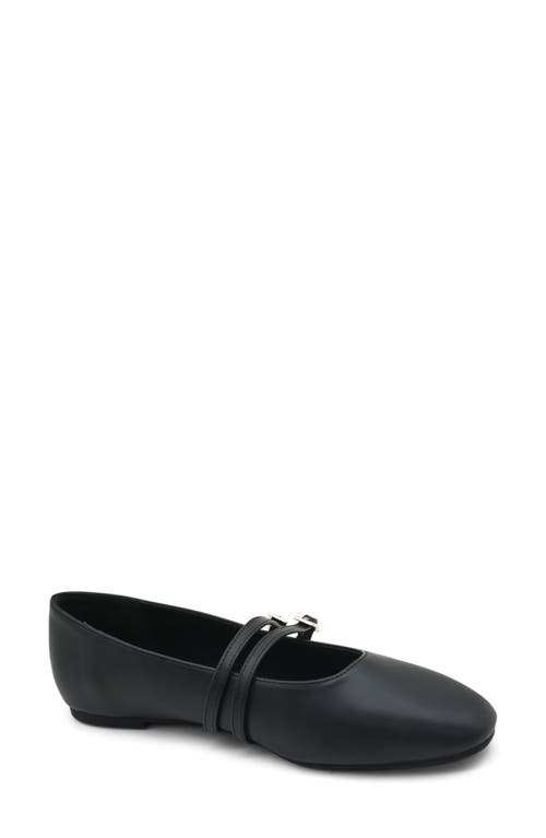 Reaction Kenneth Cole Malibu Mary Jane Flat In Black