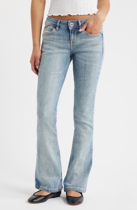 Brooke Low Rise Flare Jeans (Light Vintage)