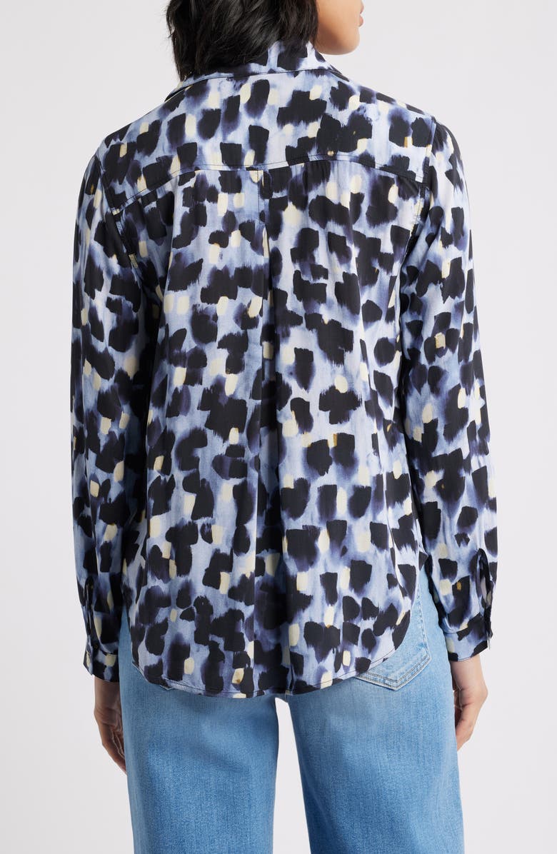 Cloth & Stone Classic Button-Up Shirt, Alternate, color, Indigo Lights