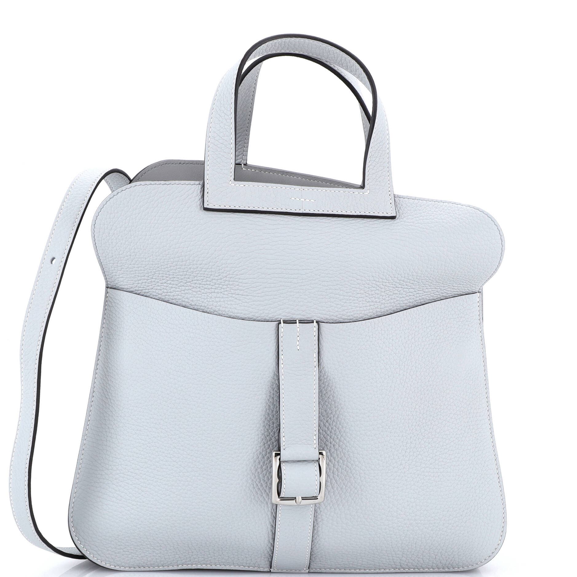 Pre-Owned Hermes Halzan Bag Clemence 31, Main, color, Bleu Pale