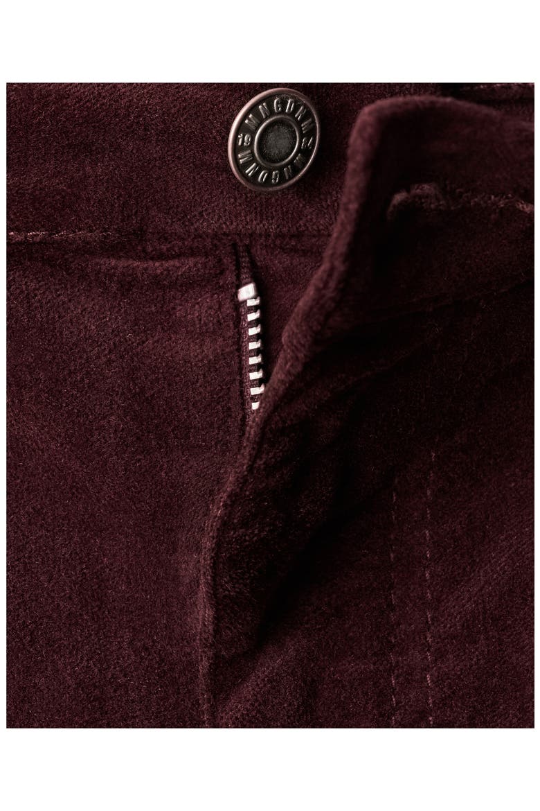 Flare Velvet Jeans, Alternate, color, WINE