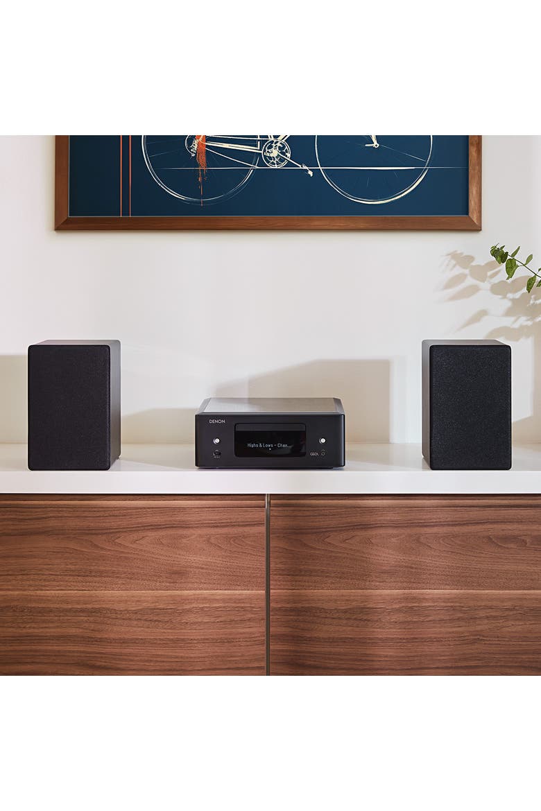 RCD-N12 Network Connected Mini Hi-Fi System, Alternate, color, Black