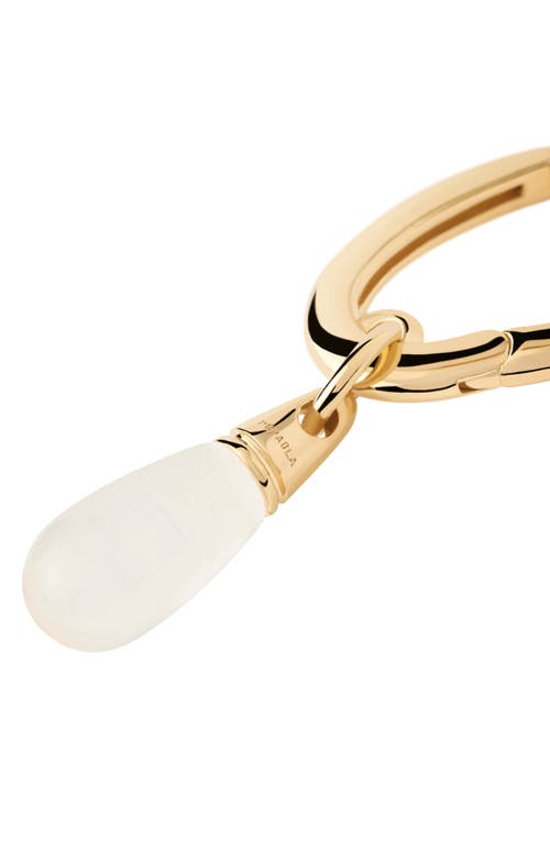 Pdpaola Jupiter Single Hoop In Clear Quartz