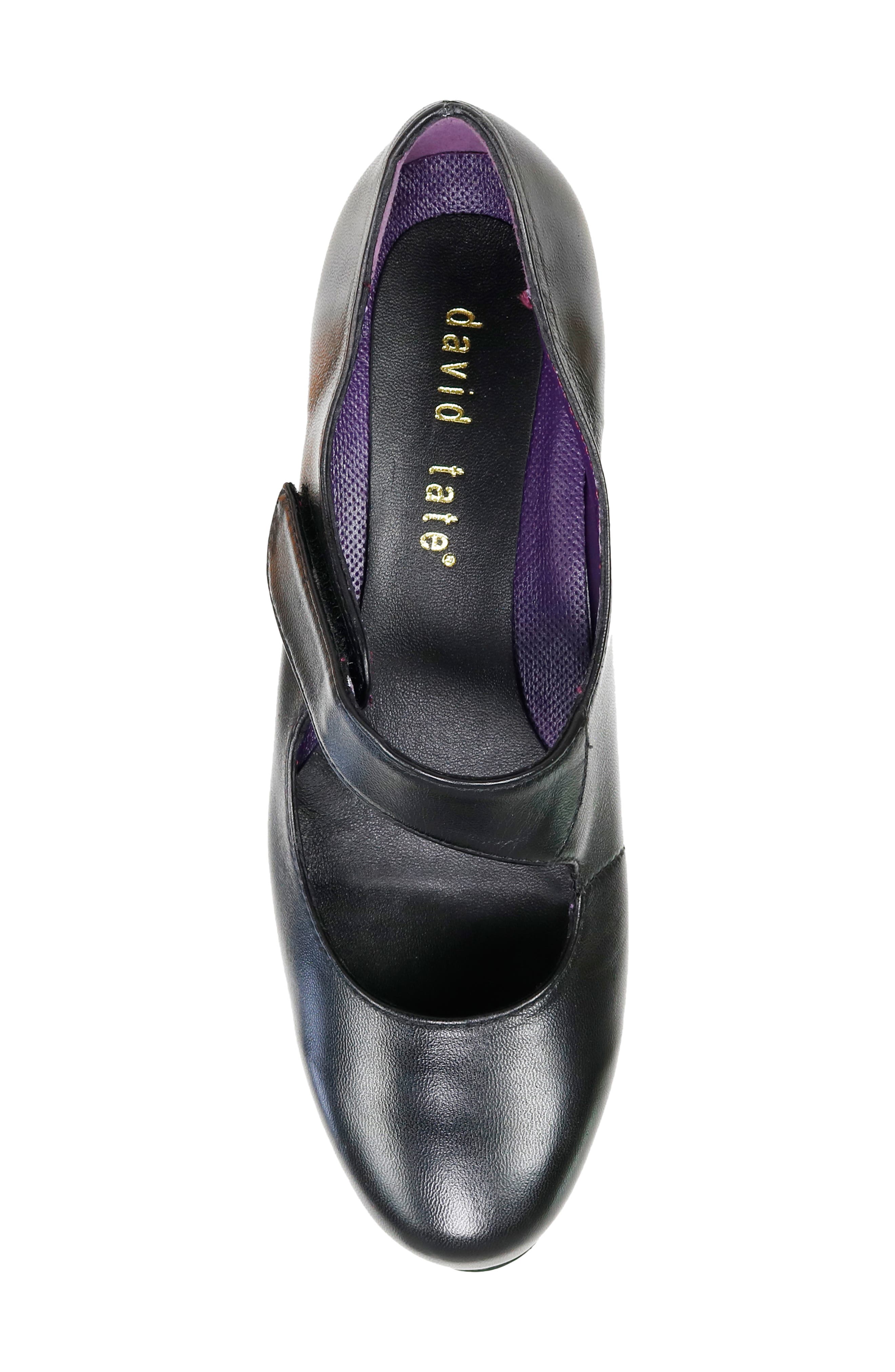 David Tate Sterling Mary Jane Pump, Alternate, color, Black Napa