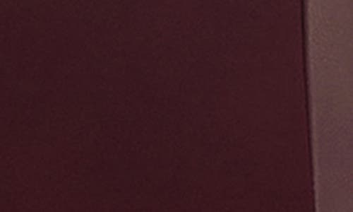 Nina Leonard Mixed Media Sleeveless Sheath Dress In Deep Wine