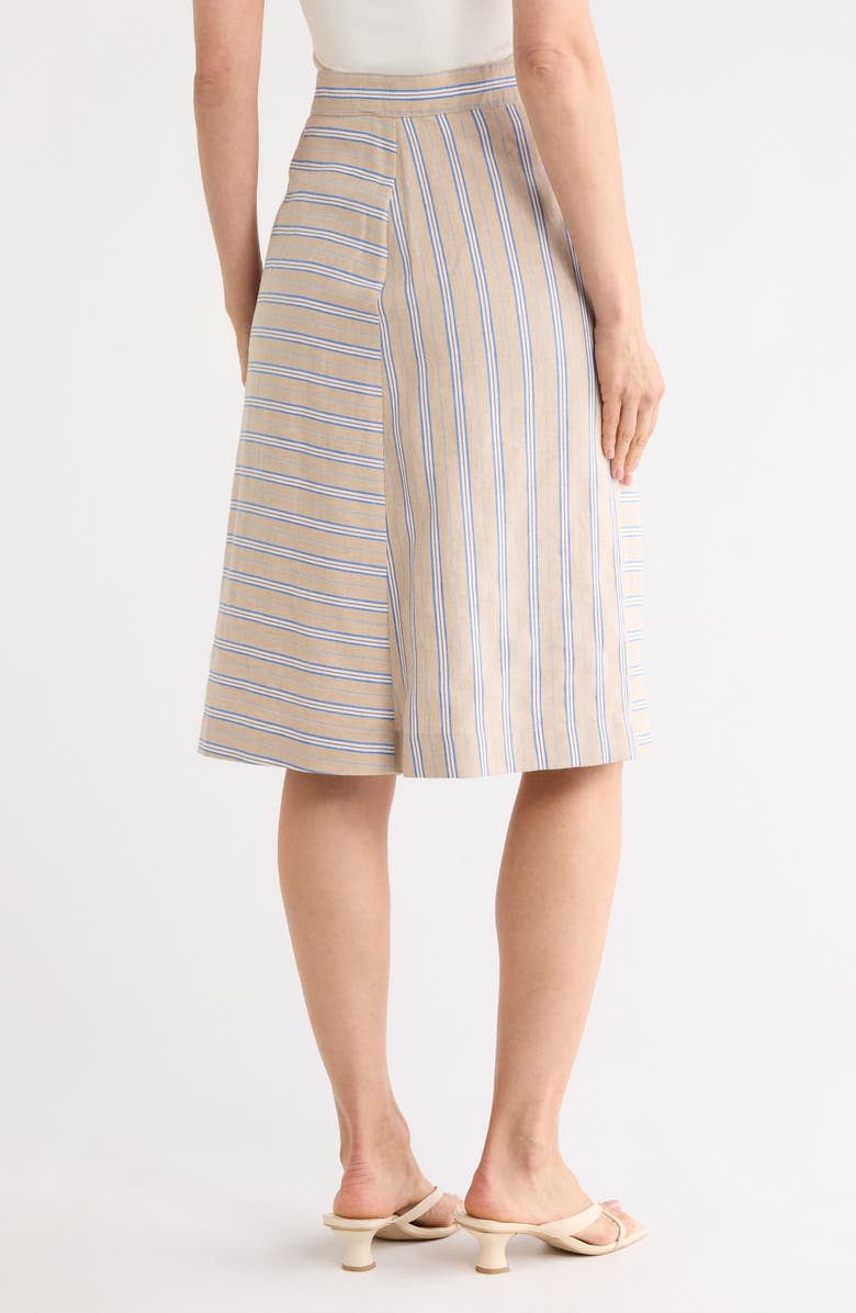 Longchamp Stripe Wrap Skirt, Alternate, color, 