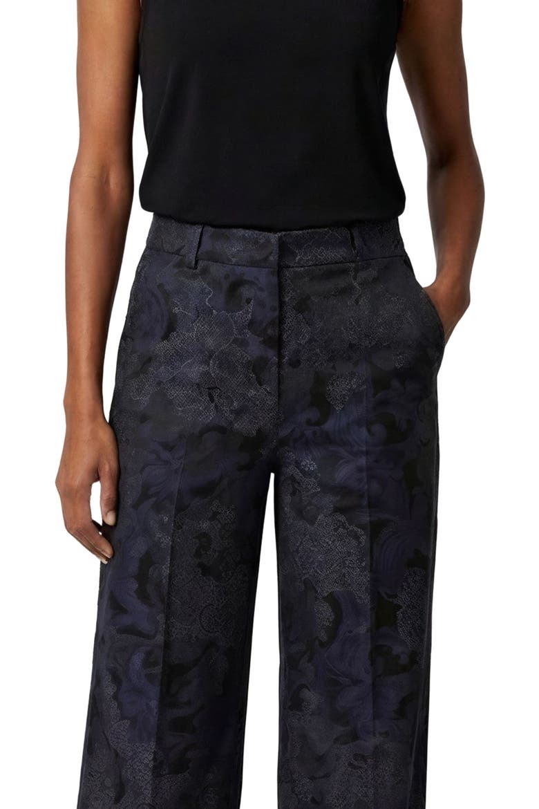 Paisley Explosion Womens Wide-leg Pant, Alternate, color, PAISLEY EXPLOSION BLACK