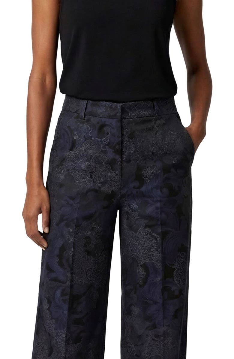 Lords of Harlech Paisley Explosion Womens Wide-leg Pant, Alternate, color, Paisley Explosion Black