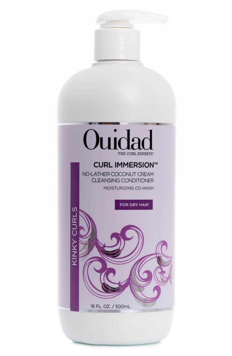 Ouidad Curl Immersion No-Lather Coconut Cream Cleansing Conditioner, Main, color, 