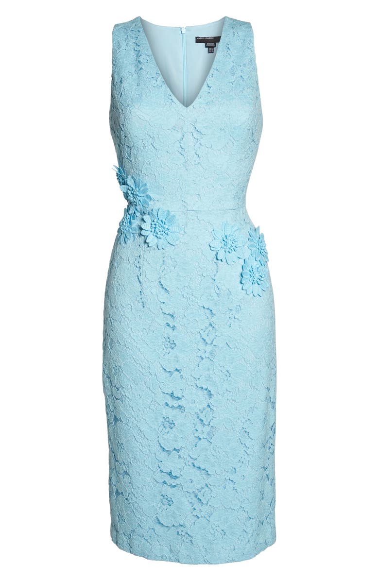 Maggy London Appliqué Lace Sheath Dress, Alternate, color, 