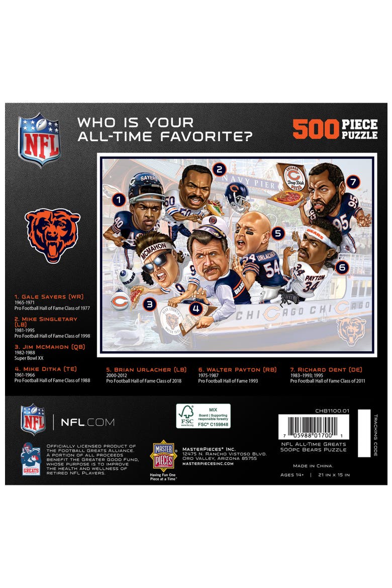 Chicago Bears 500 Piece Puzzle, Alternate, color, Multicolor