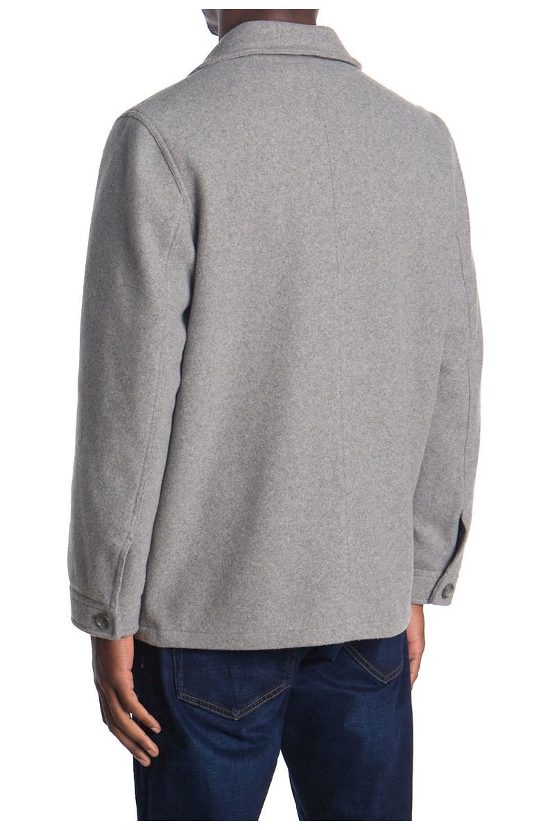 Michael Kors Faux Shearling Collar Button Front Coat, Alternate, color,