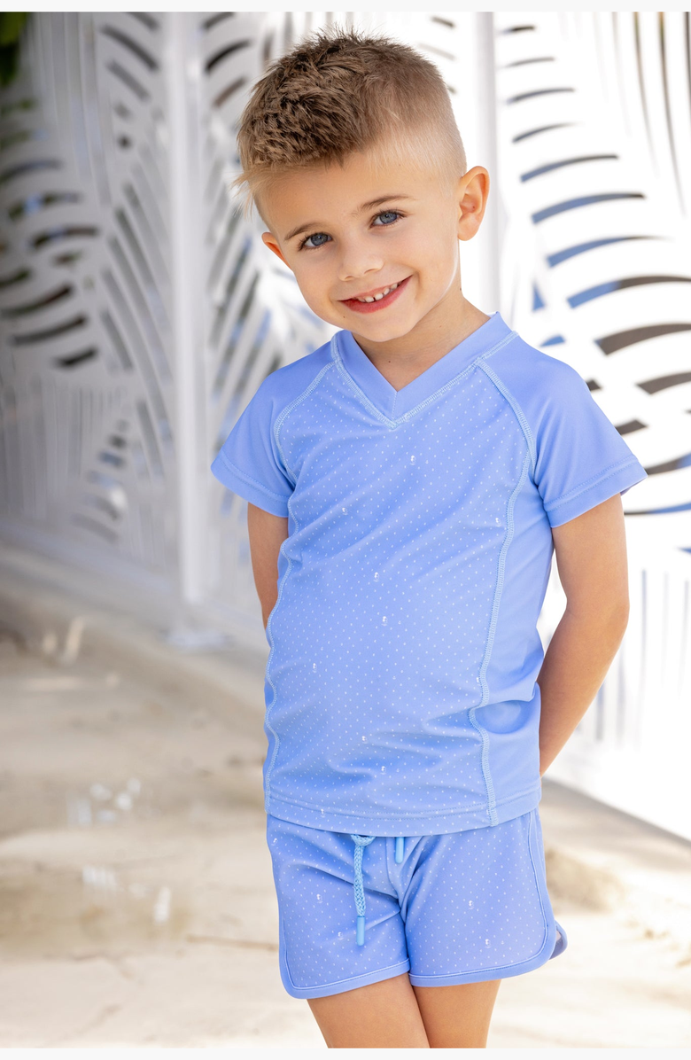 Molo Emblem Rash Guard, Alternate, color, Blue Print