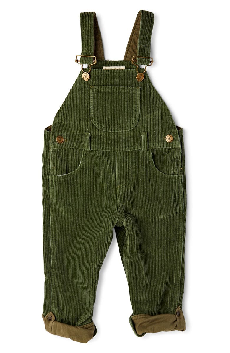 DOTTY DUNGAREES Kids' Cotton Wide Wale Corduroy Overalls, Main, color,