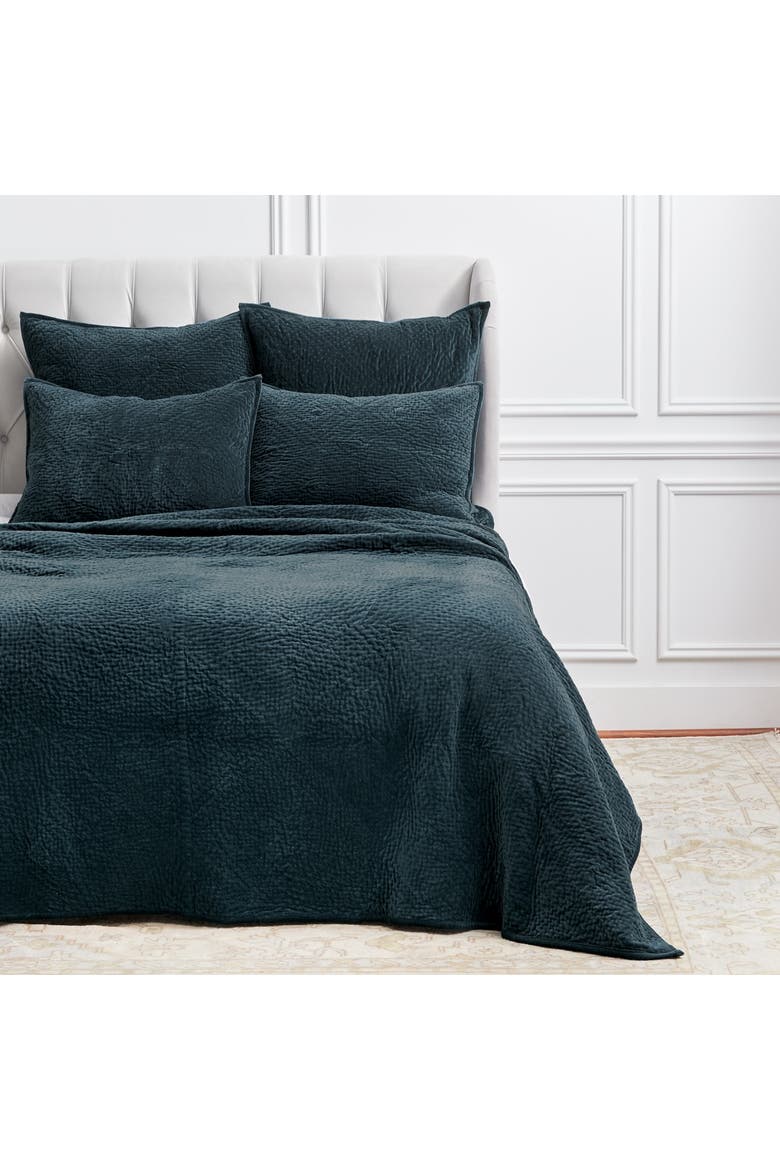 Vela Ink Queen Quilt, Alternate, color, Blue