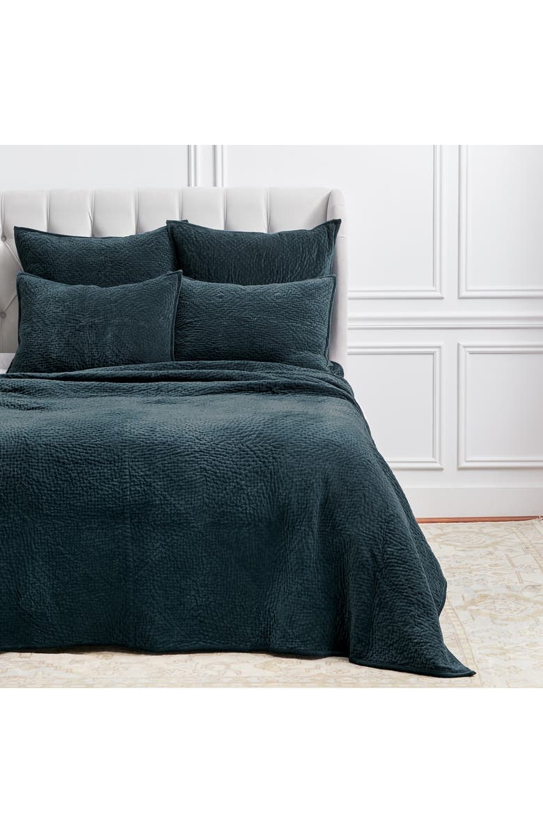 ELISABETH YORK Vela Ink Queen Quilt, Alternate, color, Blue