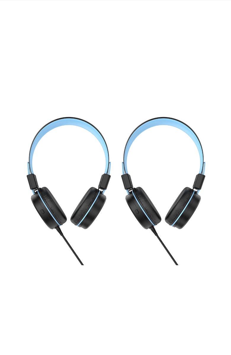 MEE audio KidJamz KJ55U (2 Pack) USB-C Kid's Headphones w/ LED Lights, Alternate, color, Black