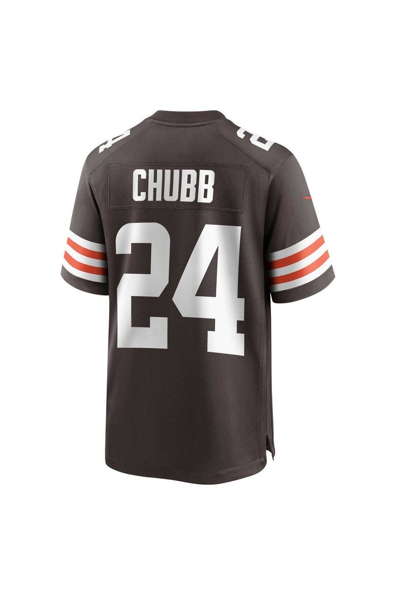 Men's Nike Nick Chubb Brown Cleveland Browns Game Jersey, Alternate, color, Brown