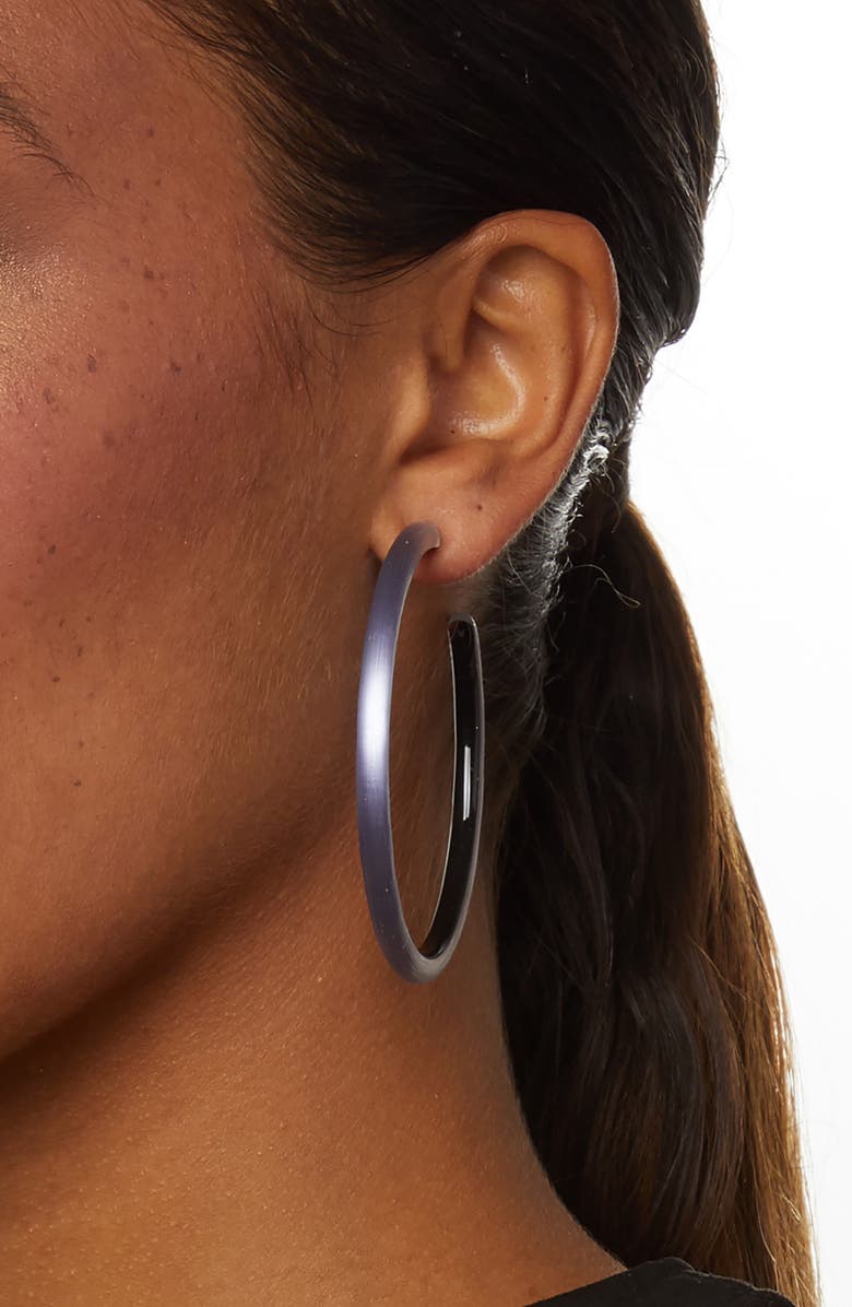 Alexis Bittar Large Skinny Hoop Earrings, Alternate, color, 