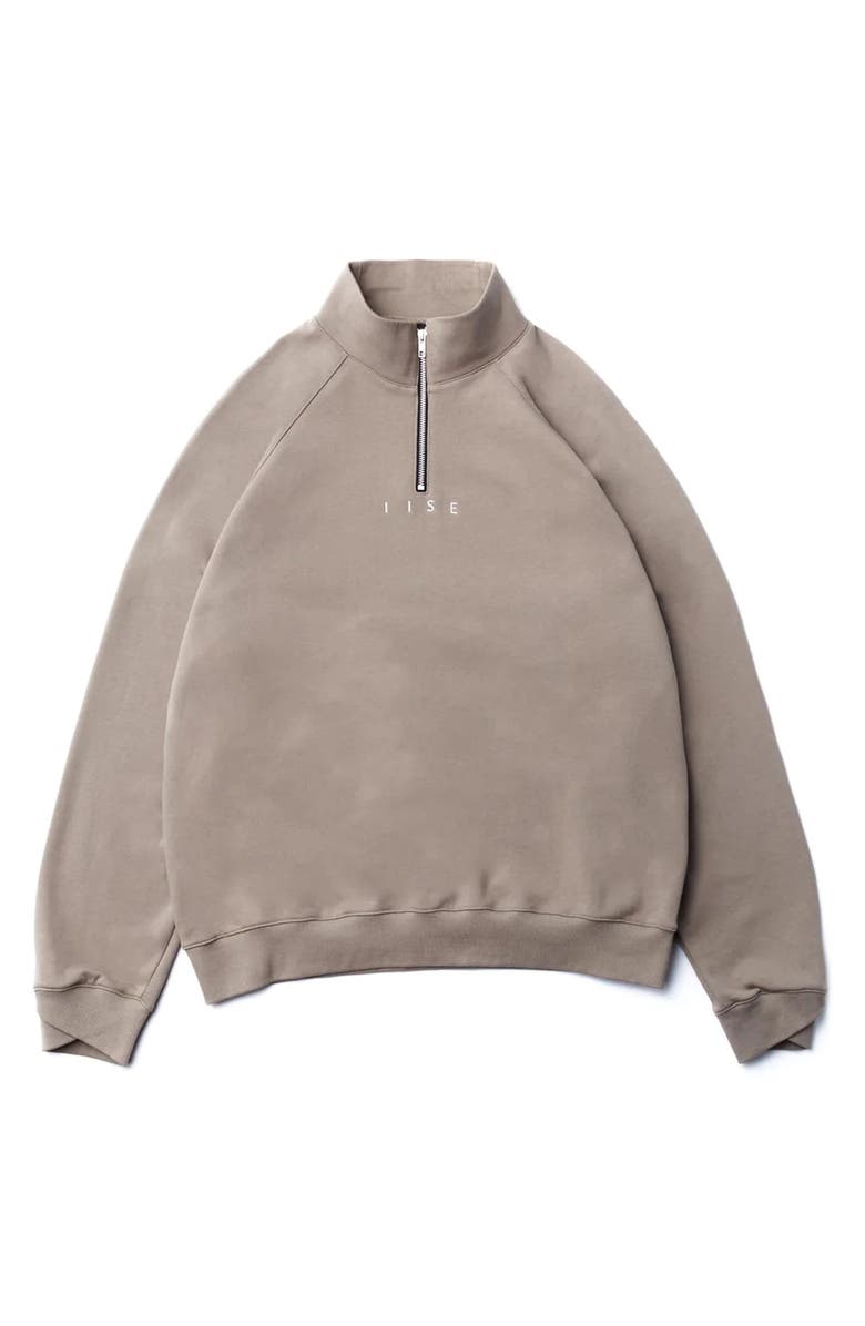 IISE Half Zip Cotton Sweatshirt, Main, color,