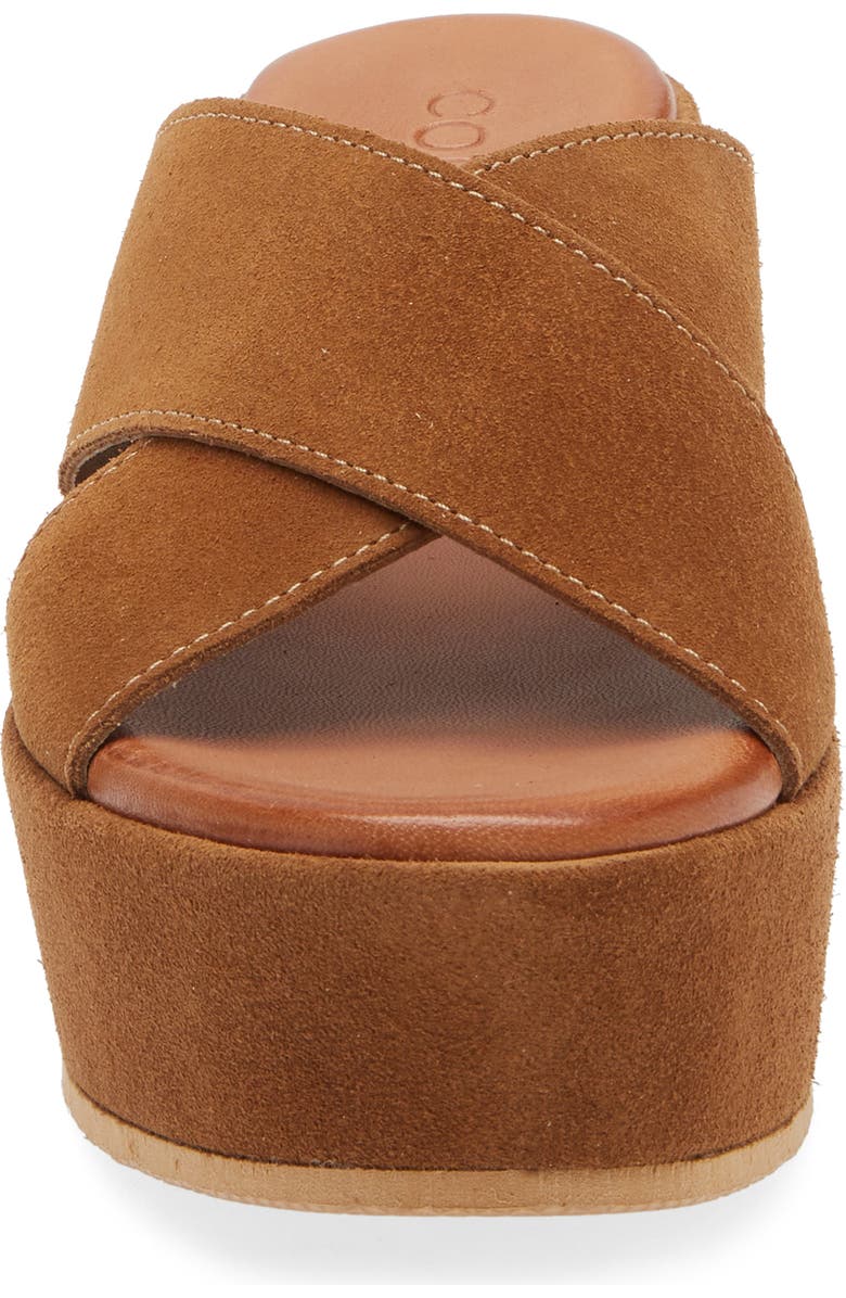 Cordani Bella Platform Wedge Slide Sandal, Alternate, color, Cuero