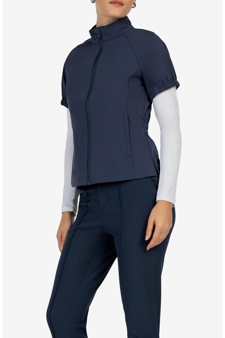 Tour Short Sleeve Windshell, Alternate, color, MIDNIGHT