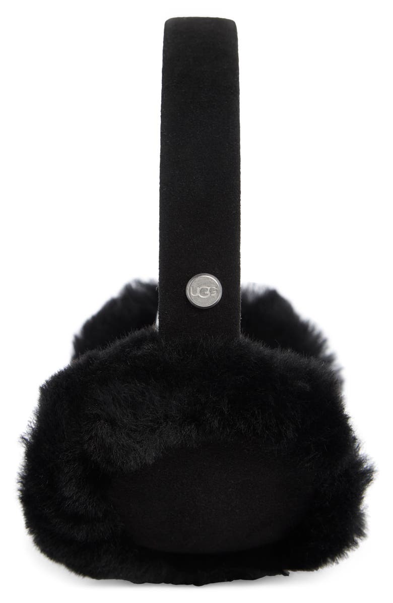 UGG<sup>®</sup> Kids' Classic Genuine Sheepskin Earmuffs, Alternate, color, Black