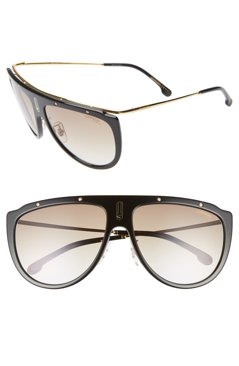 Carrera Eyewear 60mm Aviator Sunglasses, Main, color, 