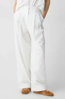 Theory Pleated Wide Leg Pants
