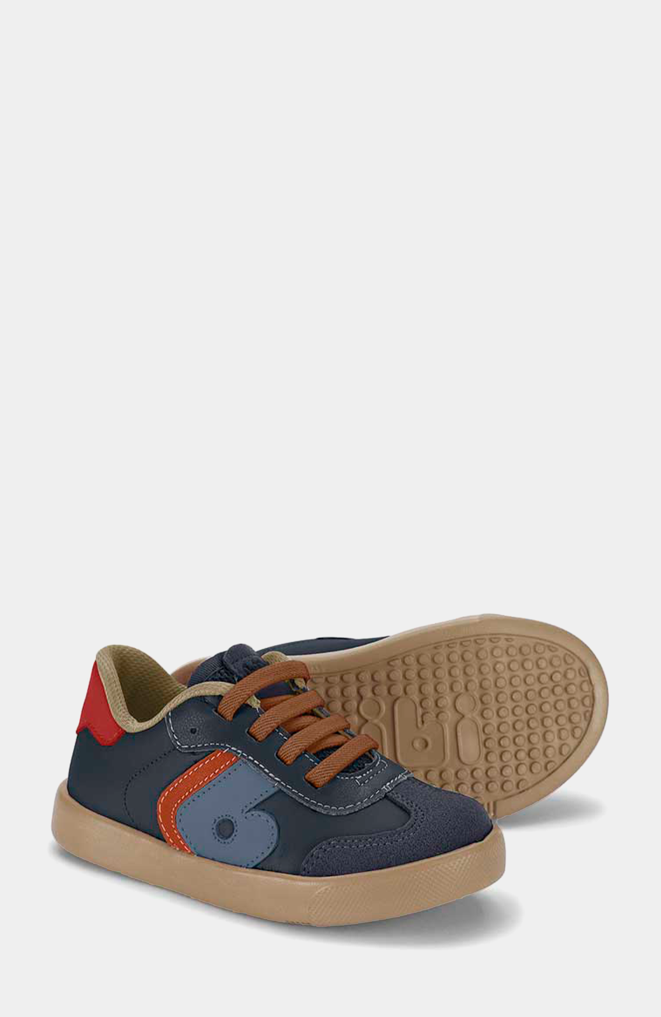 Kids' Agility Everyday Casual Boy Sneaker, Alternate, color, Navy Brown