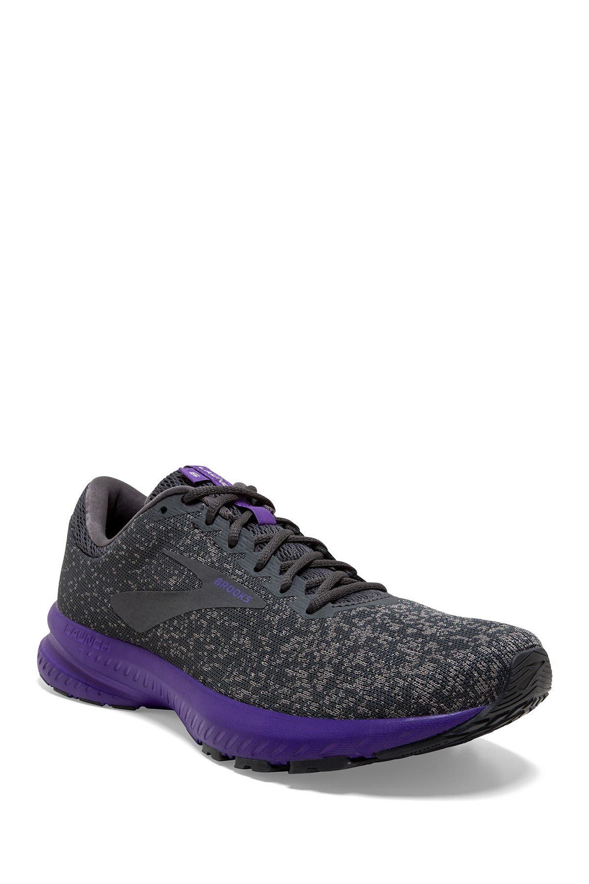 Launch 6 Running Shoe, Main, color, 022 EBONY/SHARK/VIOL