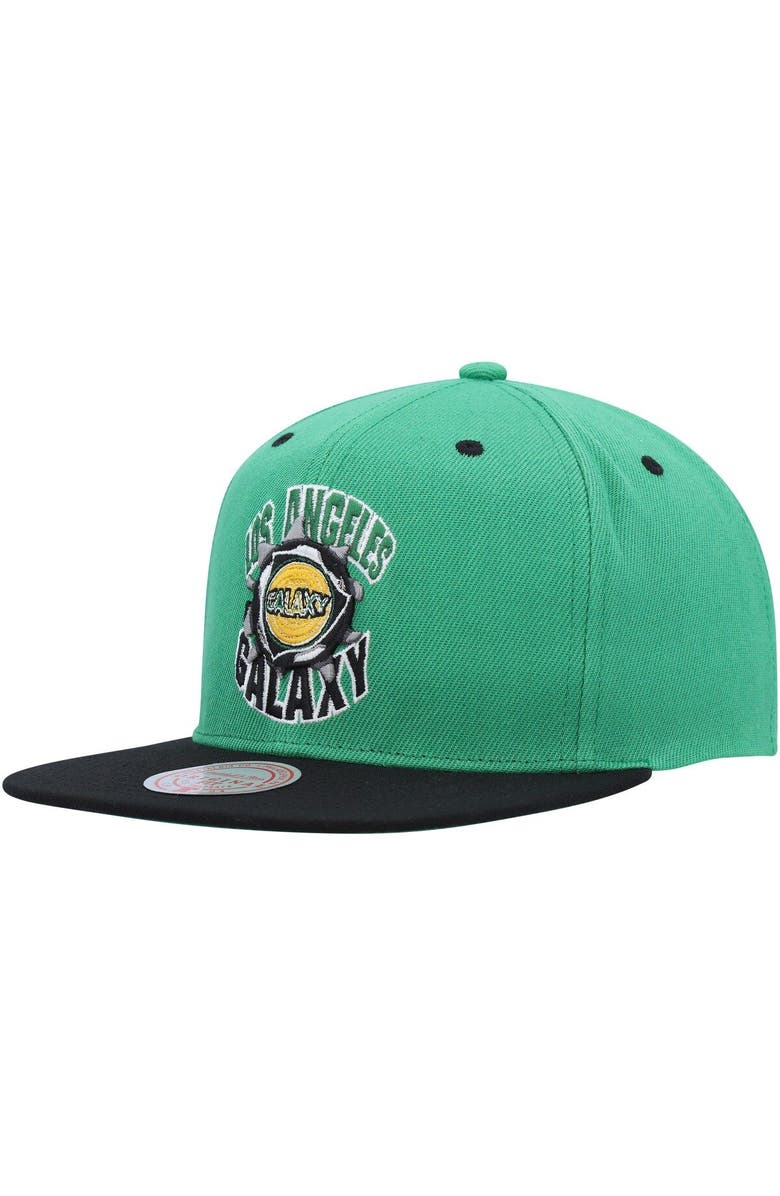 Mitchell & Ness Men's Mitchell & Ness Green LA Galaxy Breakthrough Snapback Hat, Main, color, Green